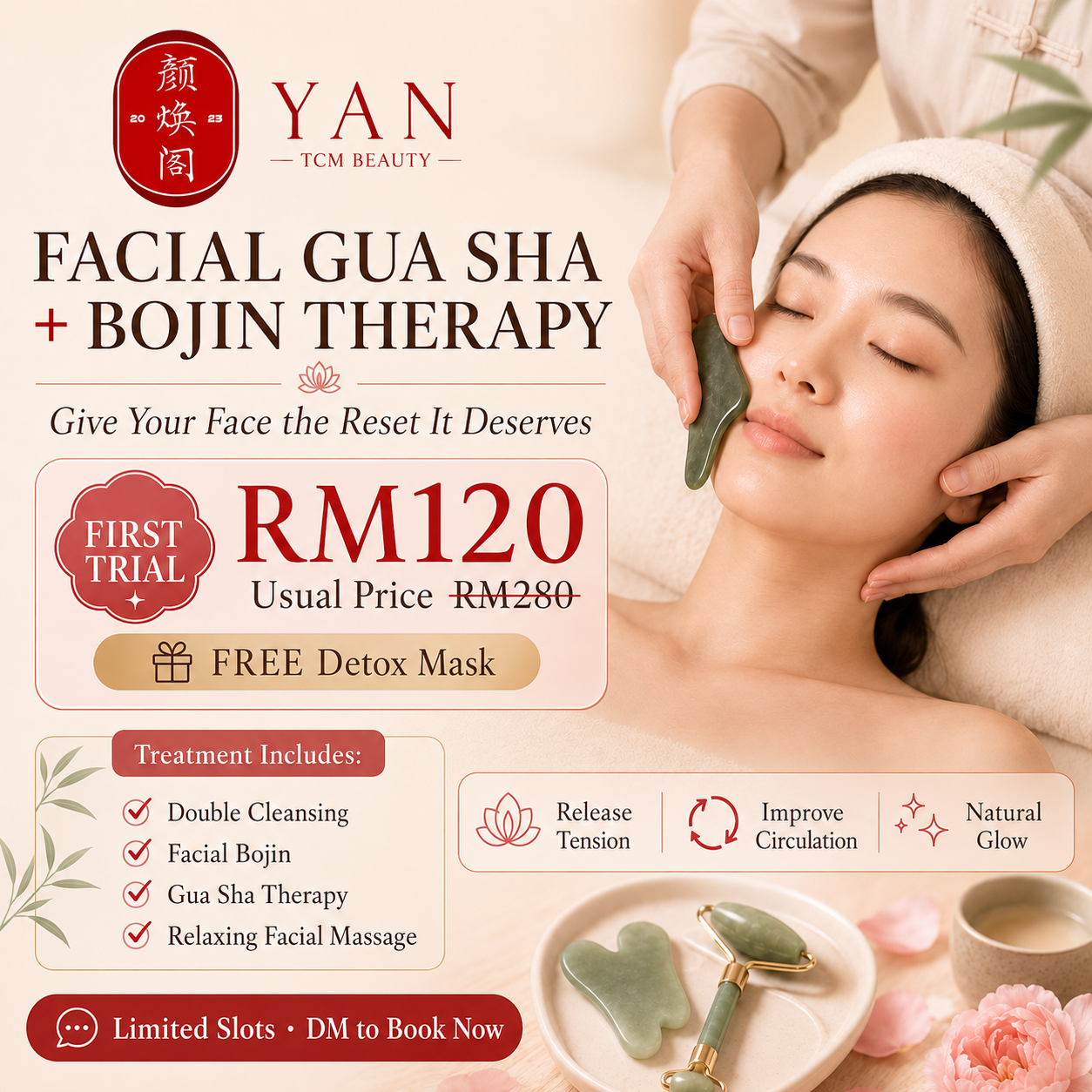 Facial Bojin & Gua Sha Therapy